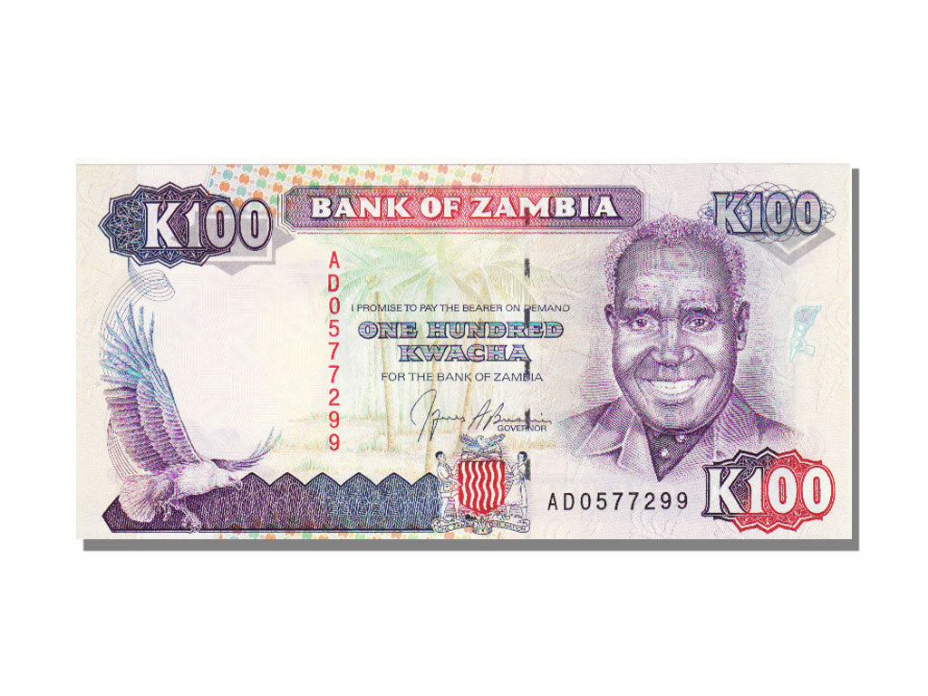 Banknote, Zambia, 100 Kwacha, 1991, UNC(65-70)