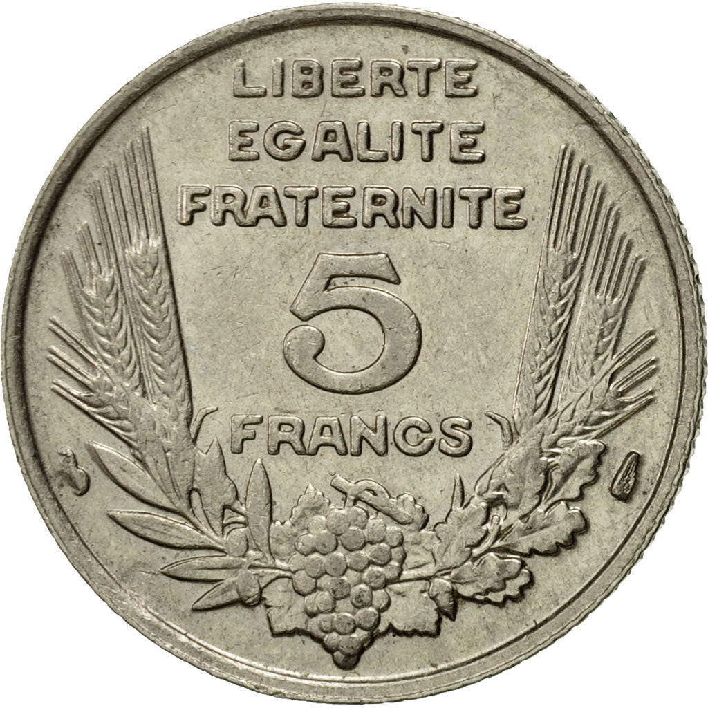 Coin, France, Bazor, 5 Francs, 1933, Paris, EF(40-45), Nickel, KM:887