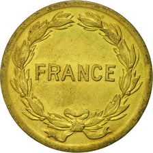 Coin, France, France Libre, 2 Francs, 1944, Philadelphia, EF(40-45), Brass