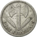 Moneda, Francia, Bazor, 2 Francs, 1944, Beaumont - Le Roger, MBC, Aluminio