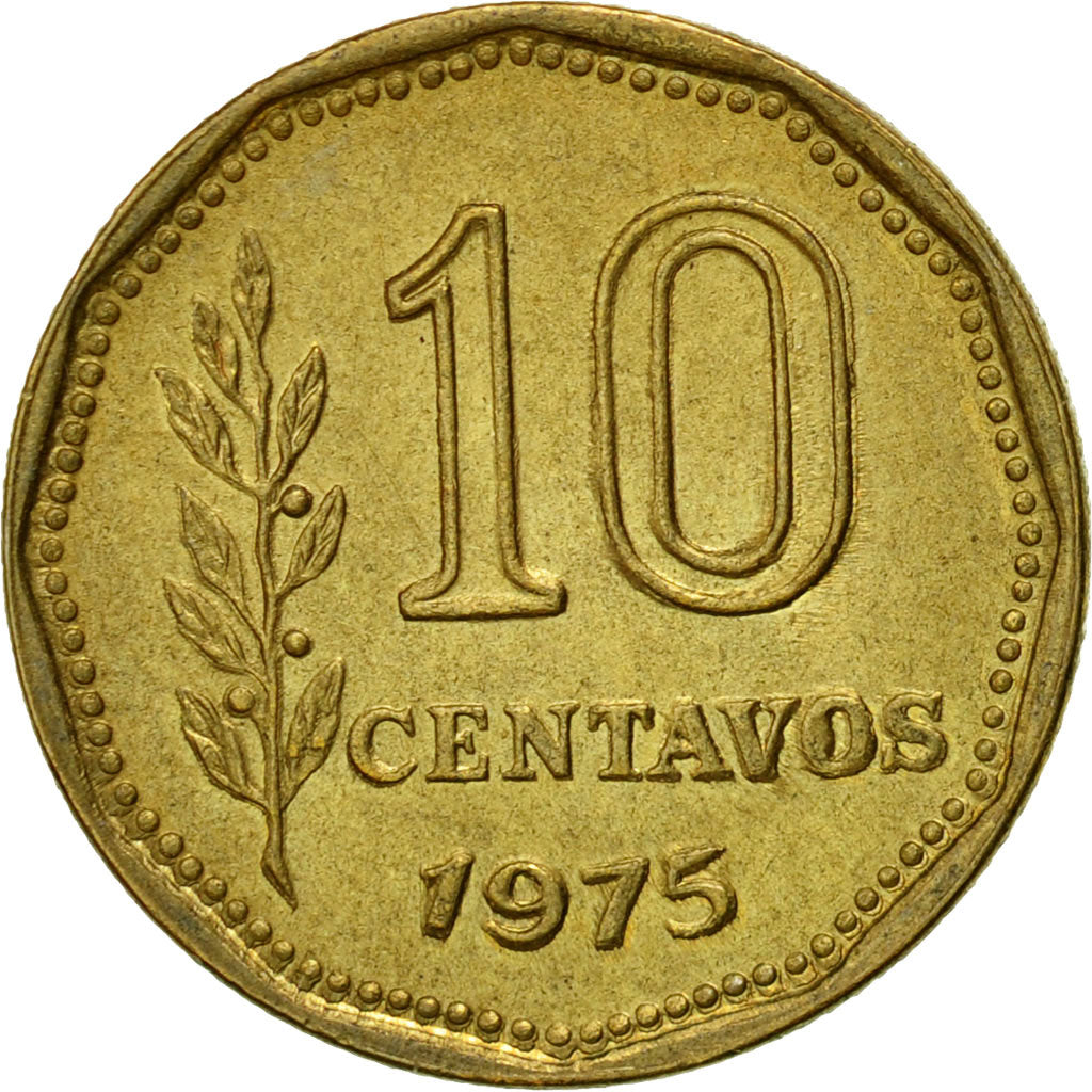 Monnaie, Argentine, 10 Centavos, 1975, TTB, Aluminum-Bronze, KM:66