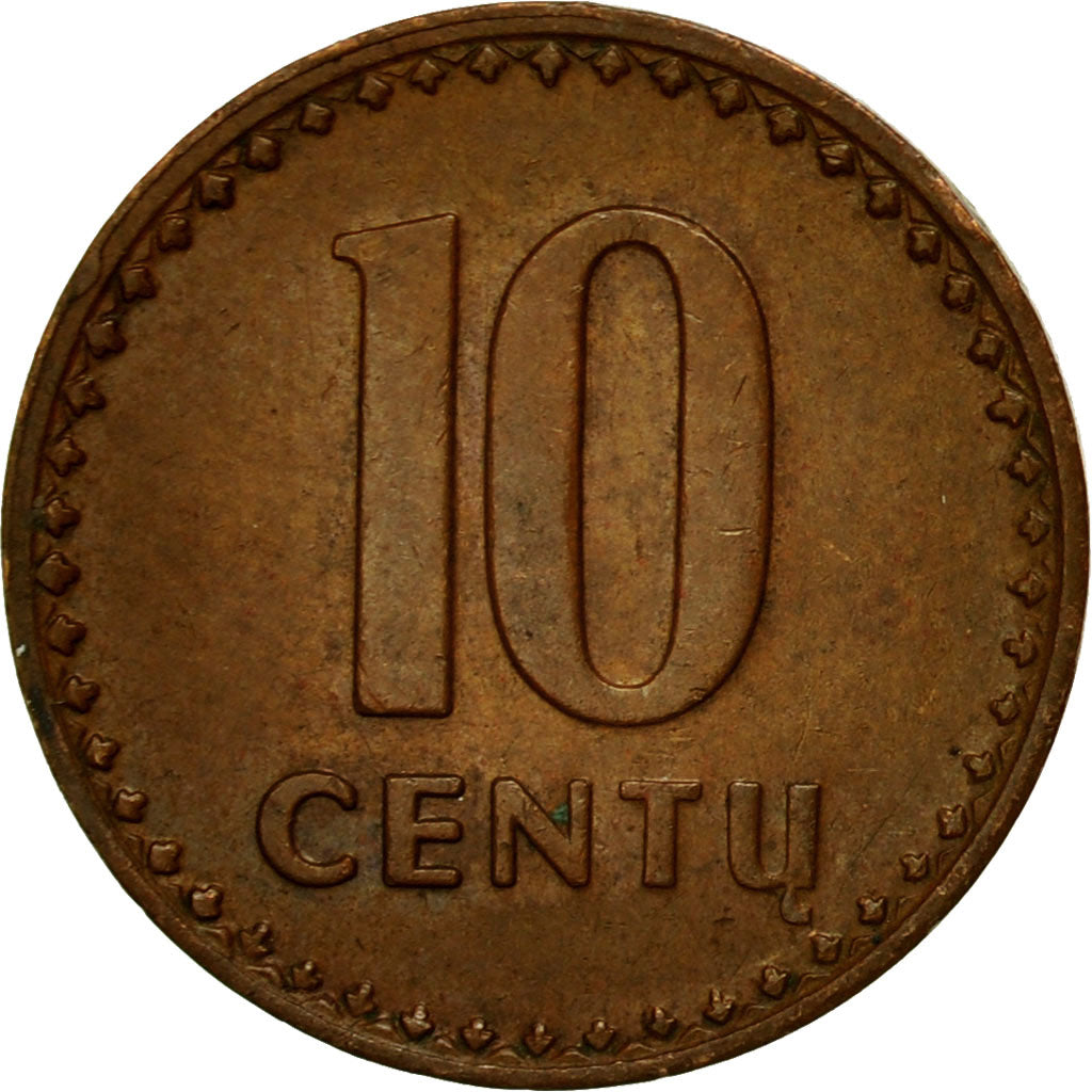 Münze, Lithuania, 10 Centu, 1991, SS, Bronze, KM:88