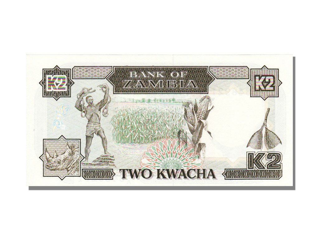 Zambia, 2 Kwacha, 1989, FDS