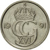 Coin, Sweden, Carl XVI Gustaf, 50 Öre, 1991, EF(40-45), Copper-nickel, KM:855