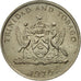 Moneta, TRINIDAD E TOBAGO, 25 Cents, 1976, Franklin Mint, BB, Rame-nichel, KM:28