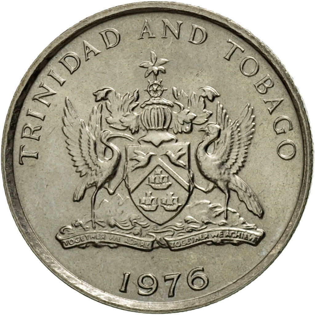 Münze, TRINIDAD & TOBAGO, 10 Cents, 1976, Franklin Mint, VZ, Copper-nickel