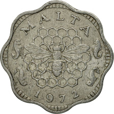 Coin, Malta, 3 Mils, 1972, British Royal Mint, EF(40-45), Aluminum, KM:6