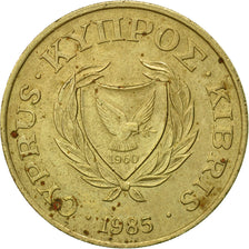 Monnaie, Chypre, 20 Cents, 1985, TB, Nickel-brass, KM:57.2