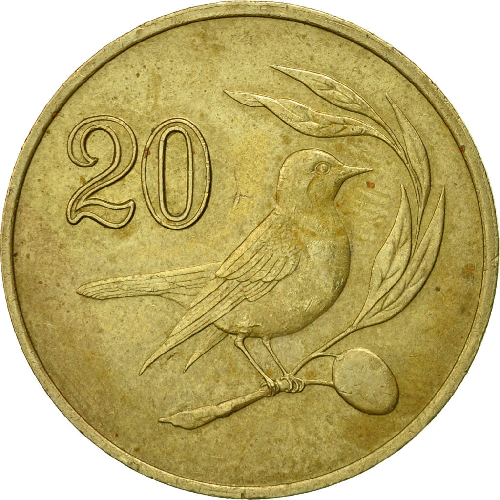 Monnaie, Chypre, 20 Cents, 1985, TB, Nickel-brass, KM:57.2