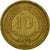 Coin, Chile, 10 Centesimos, 1970, EF(40-45), Aluminum-Bronze, KM:191