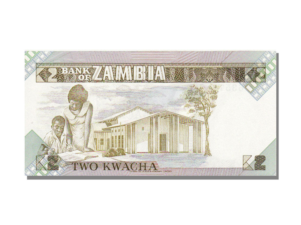 Zambia, 2 Kwacha, KM #24c, UNC(65-70), 83B
