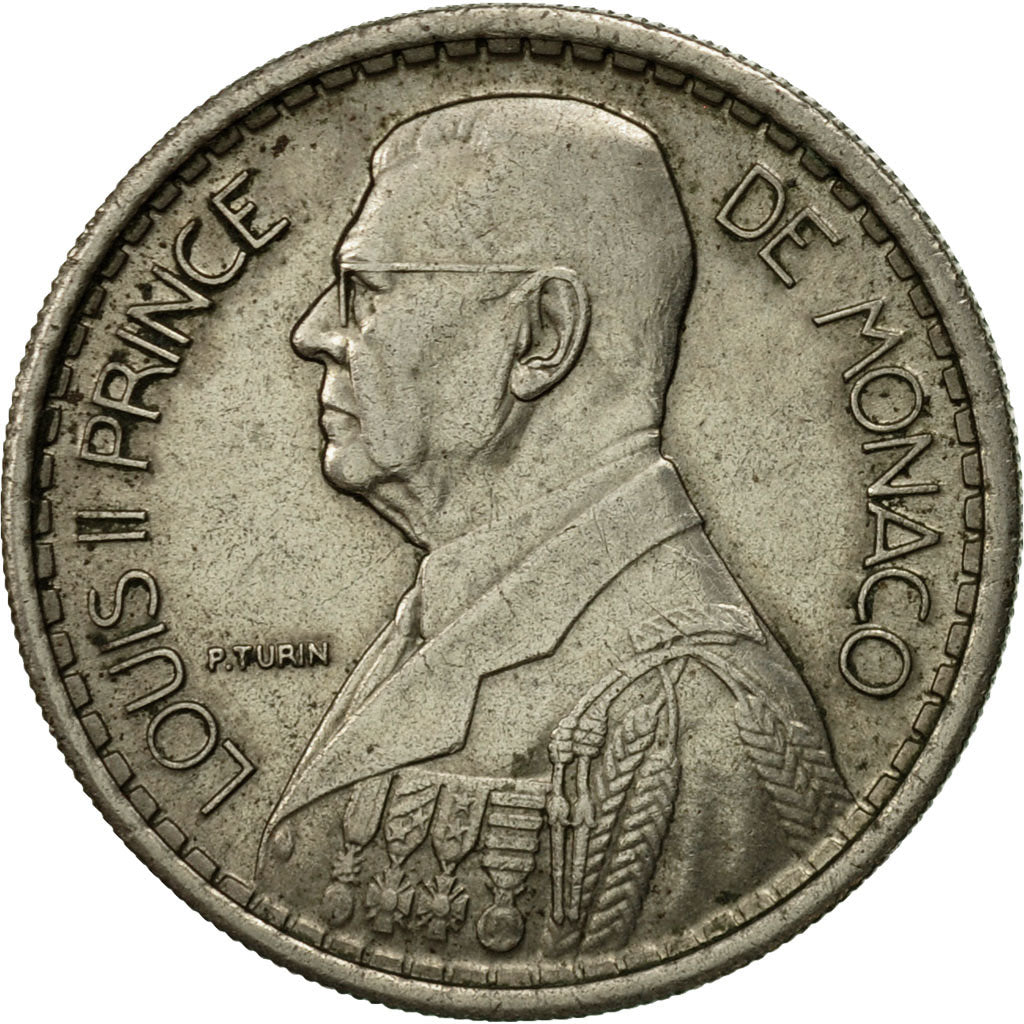 Monnaie, Monaco, Louis II, 10 Francs, 1946, Poissy, TTB, Copper-nickel, KM:123