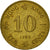 Moneta, Hong Kong, Elizabeth II, 10 Cents, 1985, EF(40-45), Mosiądz niklowy