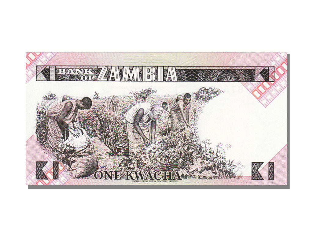 Zambia, 1 Kwacha, KM #23a, UNC(65-70), 43A