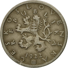 Coin, Czechoslovakia, 50 Haleru, 1922, EF(40-45), Copper-nickel, KM:2