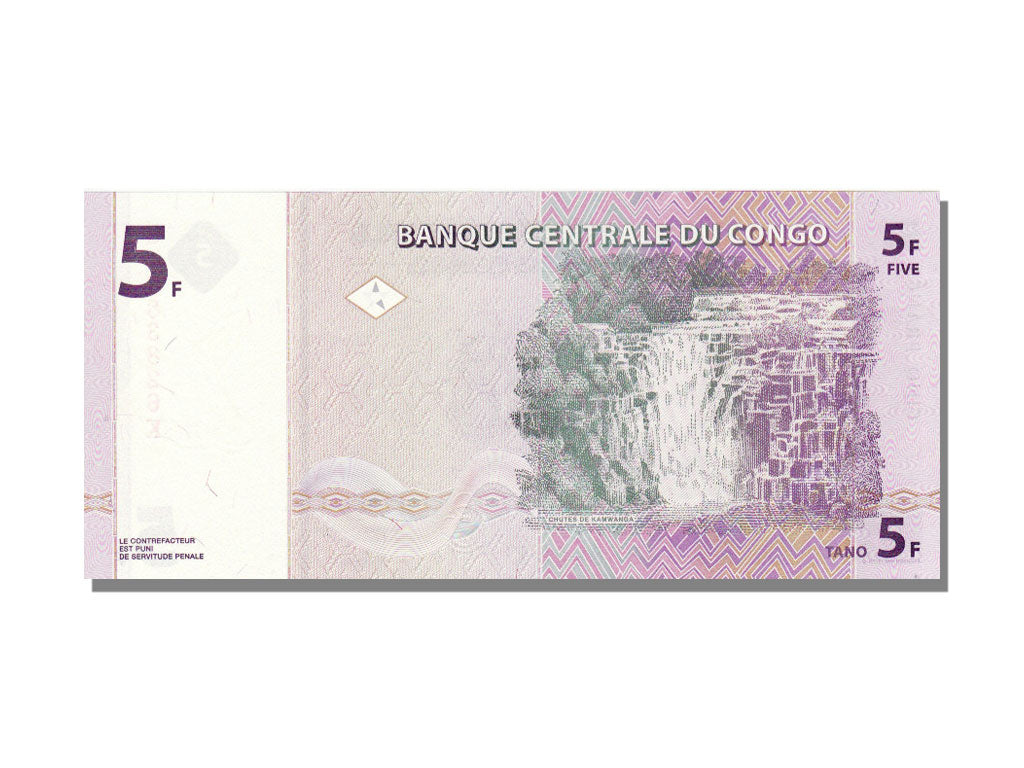 Congo, 5 Francs, 1997, 1997-11-01, UNC(65-70), G 4883826K