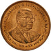 Coin, Mauritius, 5 Cents, 1990, EF(40-45), Copper Plated Steel, KM:52