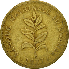 Coin, Rwanda, 50 Francs, 1977, Paris, VF(20-25), Brass, KM:16
