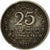 Moneda, Ceilán, Elizabeth II, 25 Cents, 1971, BC+, Cobre - níquel, KM:131