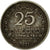 Coin, Ceylon, Elizabeth II, 25 Cents, 1971, VF(20-25), Copper-nickel, KM:131