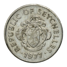 Coin, Seychelles, Cent, 1977, British Royal Mint, EF(40-45), Aluminum, KM:30