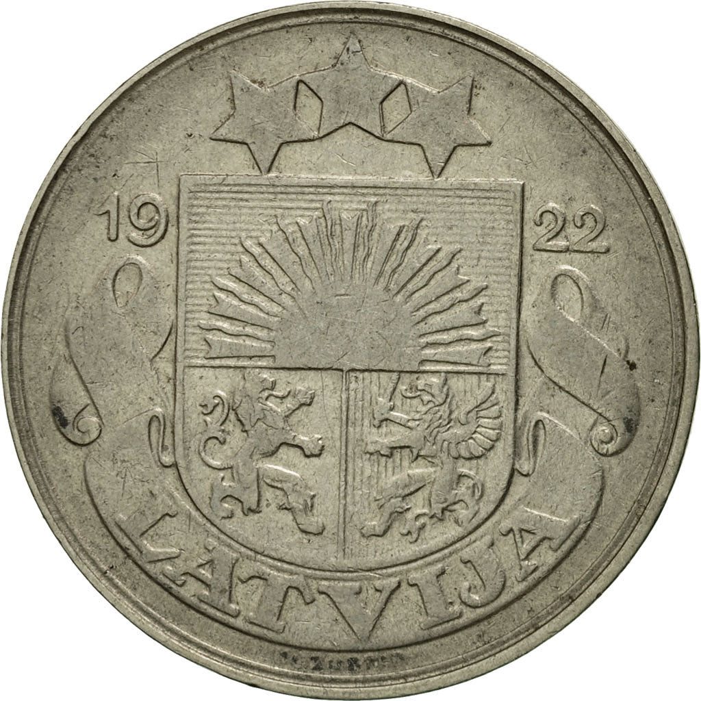Coin, Latvia, 50 Santimu, 1922, EF(40-45), Nickel, KM:6