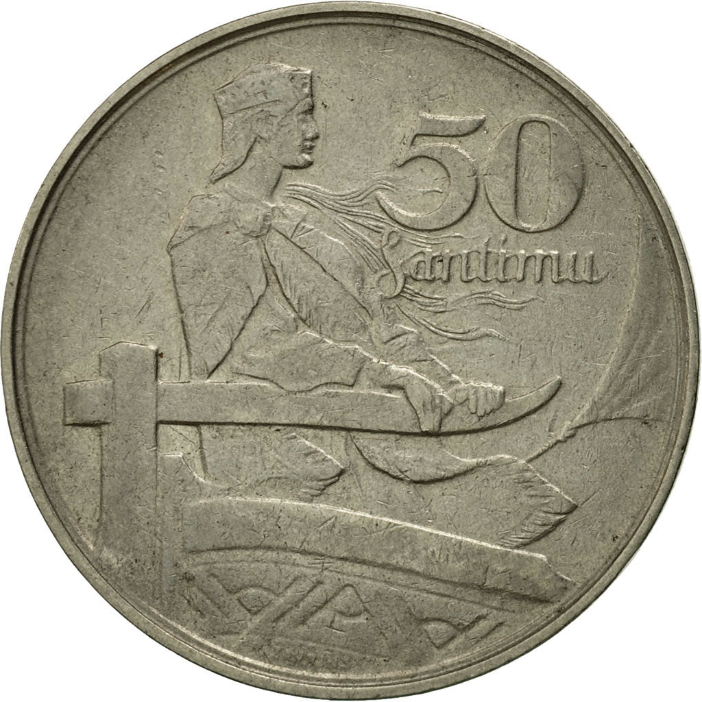 Coin, Latvia, 50 Santimu, 1922, EF(40-45), Nickel, KM:6