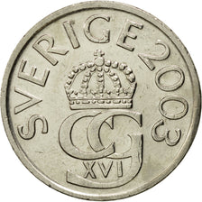 Münze, Schweden, Carl XVI Gustaf, 5 Kronor, 2003, VZ, Copper-Nickel Clad