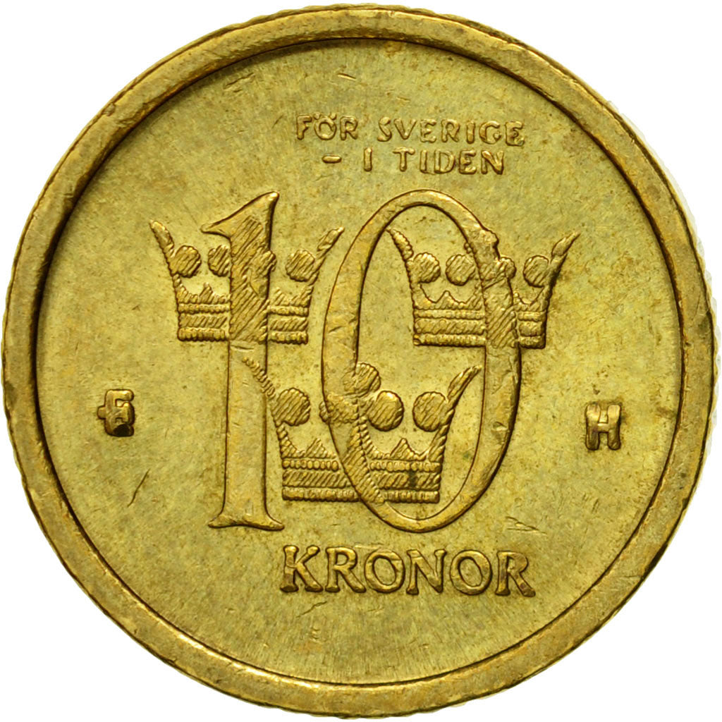 Coin, Sweden, Carl XVI Gustaf, 10 Kronor, 2004, Eskilstuna, AU(55-58)