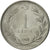 Moneda, Turquía, Lira, 1968, EBC, Acero inoxidable, KM:889a.2