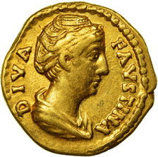 Moneta, Faustina I, Aureus, post 141, Rome, BB+, Oro, RIC:349a
