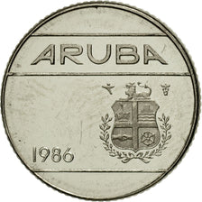 Munten, Aruba, Beatrix, 10 Cents, 1986, Utrecht, PR, Nickel Bonded Steel, KM:2