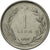 Moneta, Turcja, Lira, 1959, AU(55-58), Stal nierdzewna, KM:889a.1