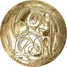 Francia, medalla, Eurotunnel, Première Jonction, Politics, Society, War, 1990