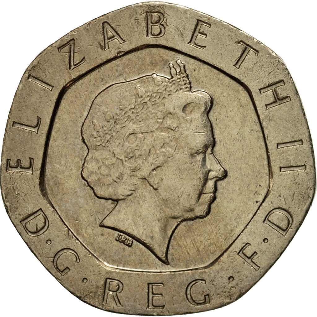 Münze, Großbritannien, Elizabeth II, 20 Pence, 2003, VZ, Copper-nickel, KM:990