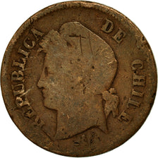 Coin, Chile, Centavo, 1880, VF(20-25), Copper, KM:146a