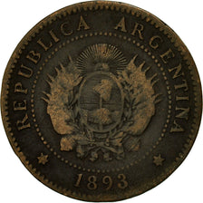 Coin, Argentina, Centavo, 1883, VF(20-25), Bronze, KM:32