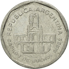 Coin, Argentina, Austral, 1989, EF(40-45), Aluminum, KM:100