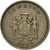 Moneda, Jamaica, Elizabeth II, 5 Cents, 1969, Franklin Mint, MBC, Cobre -
