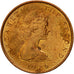 Coin, Isle of Man, Elizabeth II, 1/2 Penny, 1976, EF(40-45), Bronze, KM:32