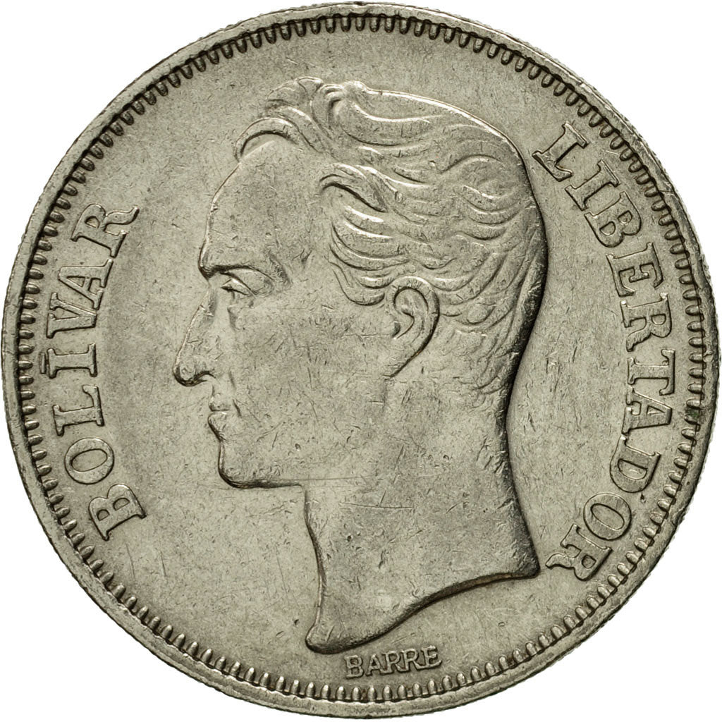 Münze, Venezuela, 2 Bolivares, 1967, VZ, Nickel, KM:43