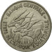 Monnaie, États de l'Afrique équatoriale, 100 Francs, 1967, Paris, SUP, Nickel
