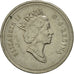 Coin, Canada, Elizabeth II, 5 Cents, 1990, Royal Canadian Mint, Ottawa
