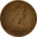 Moneta, Nowa Zelandia, Elizabeth II, Cent, 1975, EF(40-45), Bronze, KM:31.1