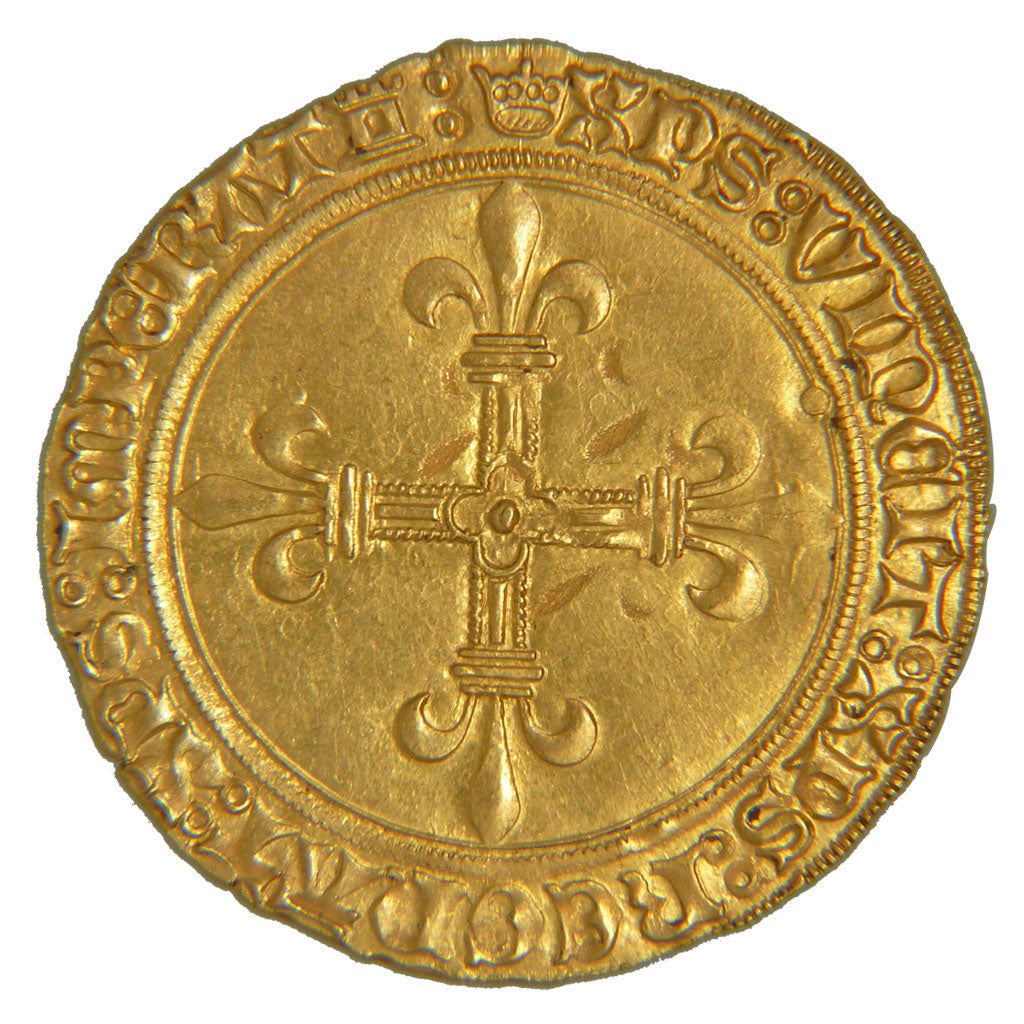 FRANCE, Ecu d'or, Tours, AU(55-58), Gold, Duplessy #575, 3.60