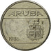 Coin, Aruba, Beatrix, 10 Cents, 1986, Utrecht, EF(40-45), Nickel Bonded Steel