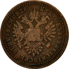 Moneta, Austria, Franz Joseph I, Kreuzer, 1851, BB, Rame, KM:2185