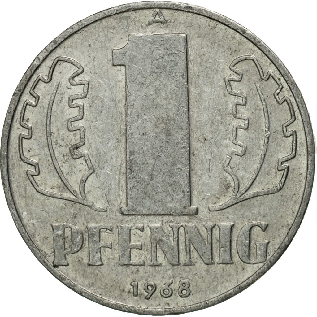 Monnaie, GERMAN-DEMOCRATIC REPUBLIC, Pfennig, 1968, Berlin, TTB, Aluminium
