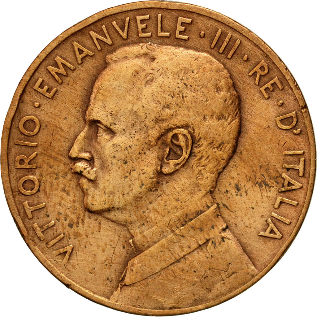 Coin, Italy, Vittorio Emanuele III, 5 Centesimi, 1918, Rome, EF(40-45), Bronze