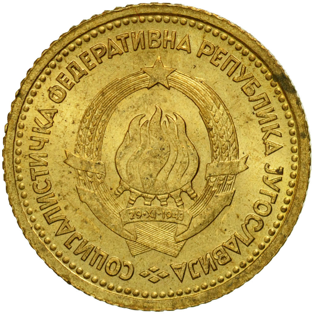 Moneta, Iugoslavia, 5 Para, 1965, BB, Ottone, KM:42